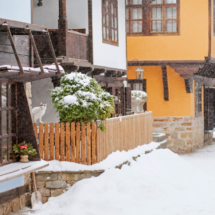 snow in Etar, Bulgaria